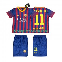 Maglia FC Barcelona Neymar JR 11 2013 2014 Retro Divisa Home Manica Corta ,Bambino