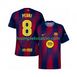 Maglia FC Barcelona Pedri 8 Champions League Divisa Home 2025-2026 Manica Corta ,Uomo