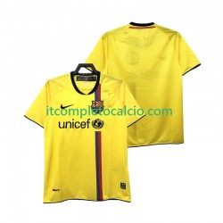 Maglia FC Barcelona 2009 Retro Divisa Away 2008 Manica Corta ,Uomo