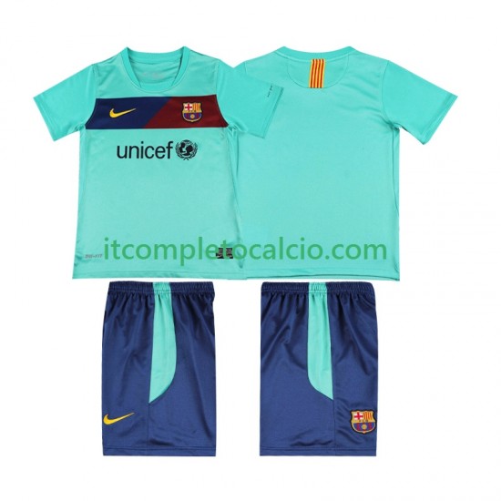 Maglia FC Barcelona Retro Divisa Away 2011 2010 Manica Corta ,Bambino