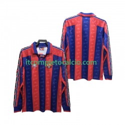 Maglia FC Barcelona 1996 1997 Retro Divisa Home Manica Lunga ,Uomo