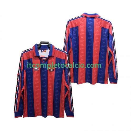 Maglia FC Barcelona 1996 1997 Retro Divisa Home Manica Lunga ,Uomo