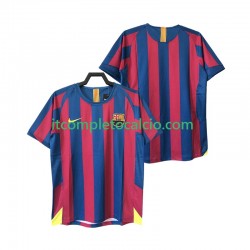 Maglia FC Barcelona 2005 Retro Divisa Home 2006 Manica Corta ,Uomo
