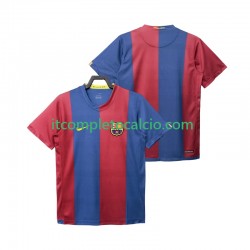 Maglia FC Barcelona 2007 Retro Divisa Home 2006 Manica Corta ,Uomo