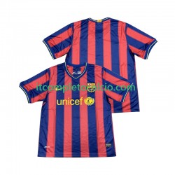 Maglia FC Barcelona 2009 Retro Divisa Home 2010 Manica Corta ,Uomo