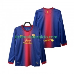 Maglia FC Barcelona 2012 2013 Retro Divisa Home Manica Lunga ,Uomo
