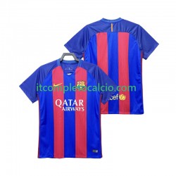 Maglia FC Barcelona 2016 2017 Retro Divisa Home Manica Corta ,Uomo
