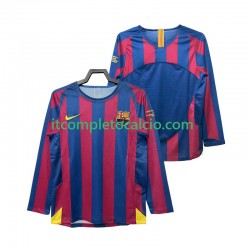 Maglia FC Barcelona Champions League 2005 Retro Divisa Home 2006 Manica Lunga ,Uomo