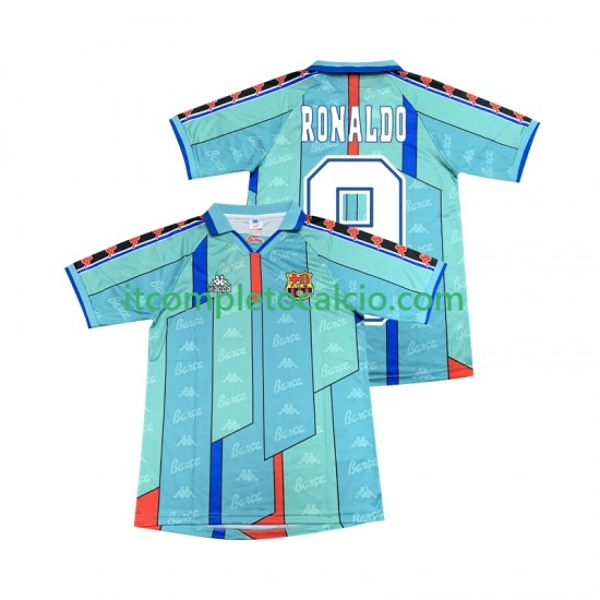 Maglia FC Barcelona Ronaldo 9 1996 1997 Retro Divisa Away Manica Corta ,Uomo