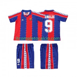 Maglia FC Barcelona Ronaldo 9 1992 1995 Retro Divisa Home Manica Corta ,Bambino