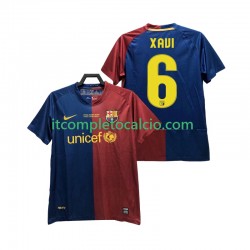 Maglia FC Barcelona XAVI 6 Champions League 2009 Retro Divisa Home 2008 Manica Corta ,Uomo