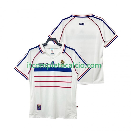 Maglia Francia Retro Divisa Away 1998 Manica Corta ,Uomo