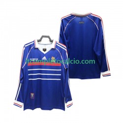 Maglia Francia Retro Divisa Home 1998 Manica Lunga ,Uomo