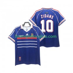 Maglia Francia ZIDANE 10 Retro Divisa Home 1998 Manica Corta ,Uomo