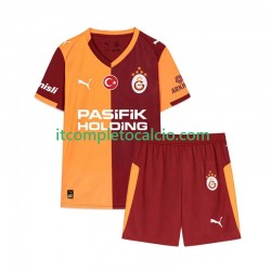 Maglia Galatasaray Divisa Home 2025-2026 Manica Corta ,Bambino