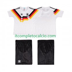 Maglia Germania 1990 Retro Divisa Home Manica Corta ,Bambino