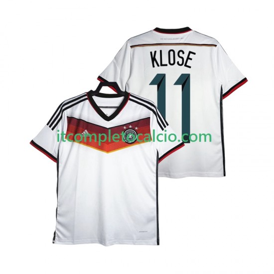 Maglia Germania Klose 11 2014 Retro Divisa Home Manica Corta ,Uomo
