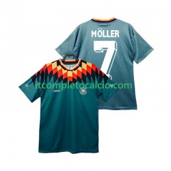 Maglia Germania MOLLER 7 Retro Divisa Away 1994 Manica Corta ,Uomo