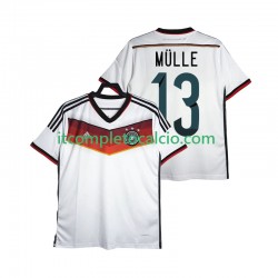 Maglia Germania MULLER 13 2014 Retro Divisa Home Manica Corta ,Uomo