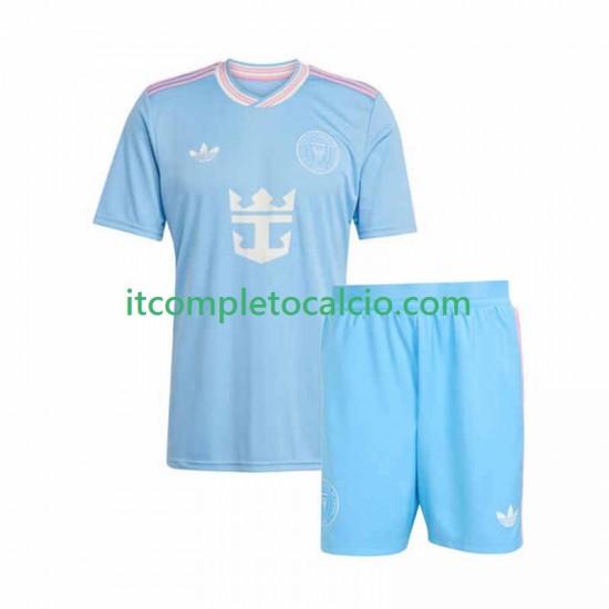 Maglia Inter Miami Terza Divisa 2025-2026 Manica Corta ,Bambino