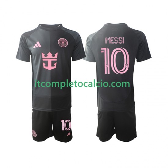 Maglia Inter Miami Lionel Messi 10 Divisa Away 2025 Manica Corta ,Bambino