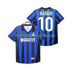 Maglia Inter Milan BAGGIO 10 Retro Divisa Home 1998 1999 Manica Corta ,Uomo