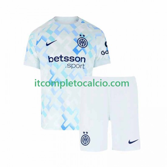 Maglia Inter Milan Divisa Away 2025-2026 Manica Corta ,Bambino