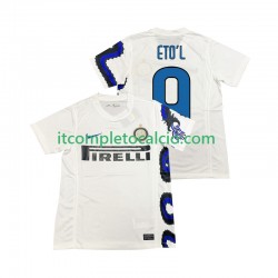 Maglia Inter Milan ETOL 9 Retro Divisa Away 2011 2010 Manica Corta ,Uomo