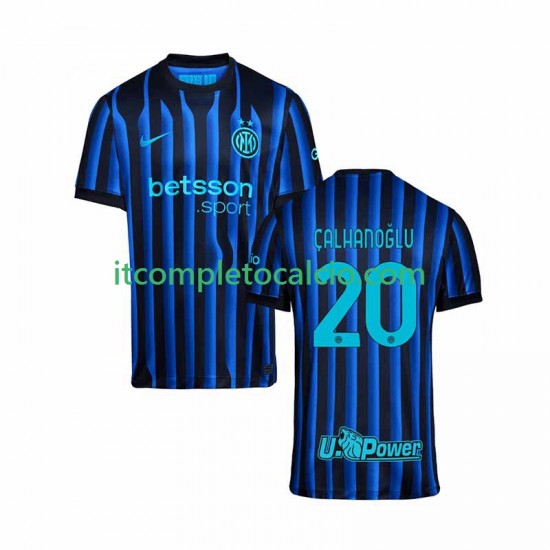Maglia Inter Milan Hakan Calhanoglu 20 Divisa Home 2025-2026 Manica Corta ,Uomo