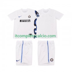 Maglia Inter Milan Retro Divisa Away 2011 2010 Manica Corta ,Bambino