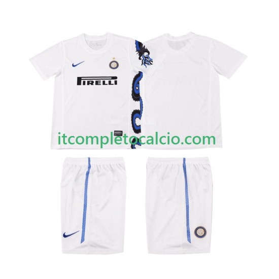Maglia Inter Milan Retro Divisa Away 2011 2010 Manica Corta ,Bambino
