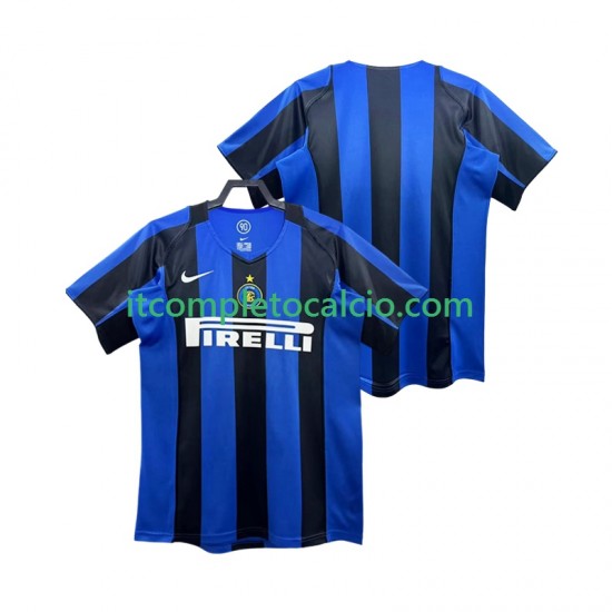 Maglia Inter Milan 2005 Retro Divisa Home 2004 Manica Corta ,Uomo