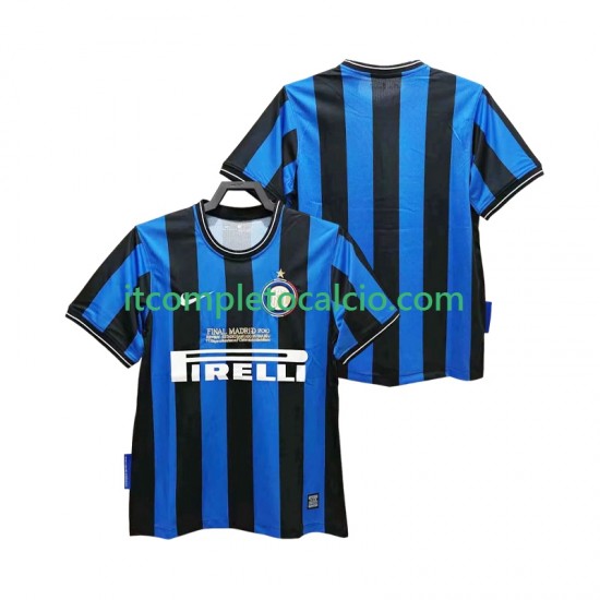 Maglia Inter Milan 2009 Retro Divisa Home 2010 Manica Corta ,Uomo