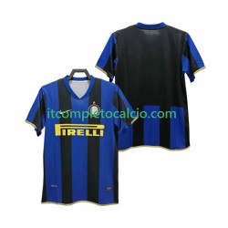 Maglia Inter Milan Champions League 2009 Retro Divisa Home 2008 Manica Corta ,Uomo