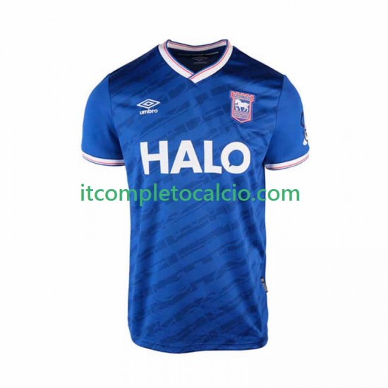 Maglia Ipswich Town Divisa Home 2025-2026 Manica Corta ,Uomo