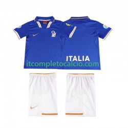 Maglia Italia 1996 Retro Divisa Home Manica Corta ,Bambino