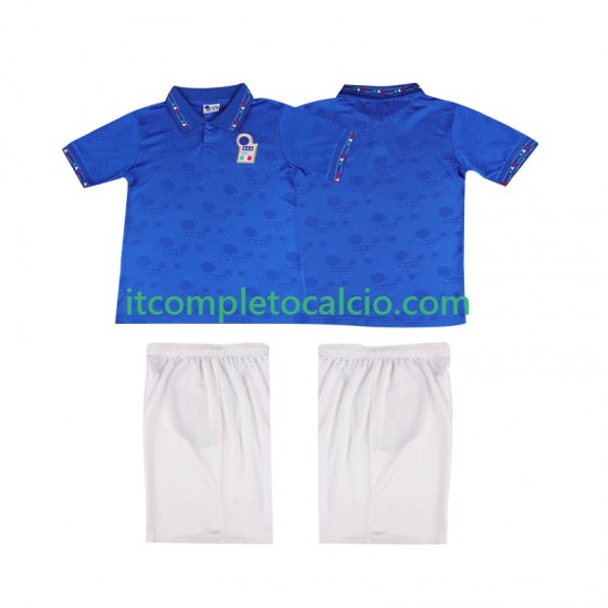 Maglia Italia Retro Divisa Home 1994 Manica Corta ,Bambino