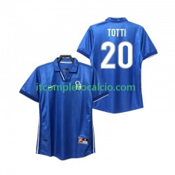 Maglia Italia Totti 20 Retro Divisa Home 1998 Manica Corta ,Uomo