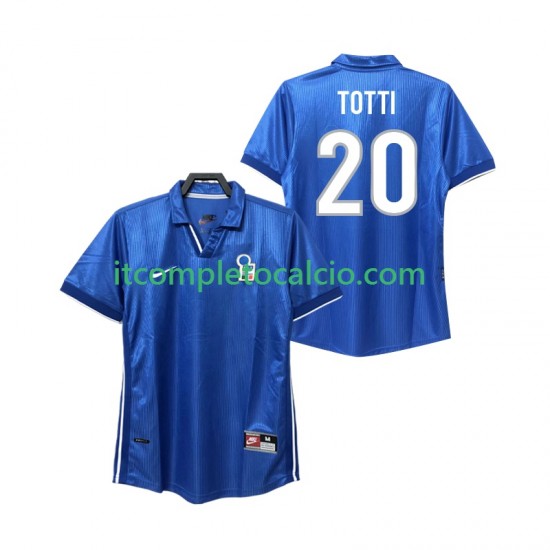 Maglia Italia Totti 20 Retro Divisa Home 1998 Manica Corta ,Uomo