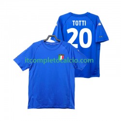 Maglia Italia Totti 20 2000 Retro Divisa Home Manica Corta ,Uomo