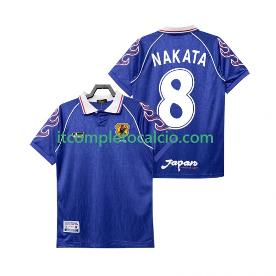 Maglia Giappone NAKATA 8 Retro Divisa Home 1998 Manica Corta ,Uomo