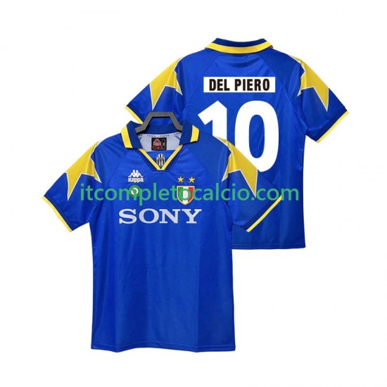 Maglia Juventus DEL PIERO 10 1995 1996 Retro Divisa Away Manica Corta ,Uomo