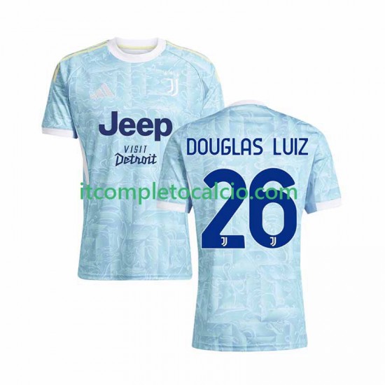 Maglia Juventus Douglas Luiz 26 Divisa Away 2025-2026 Manica Corta ,Uomo