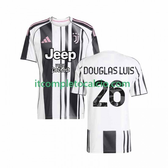 Maglia Juventus Douglas Luiz 26 Divisa Home 2025-2026 Manica Corta ,Uomo