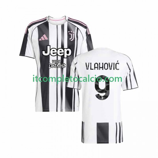 Maglia Juventus Vlahovic 9 Divisa Home 2025-2026 Manica Corta ,Uomo