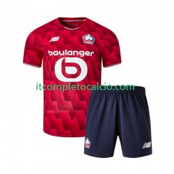 Maglia LOSC Lille Divisa Home 2025-2026 Manica Corta ,Bambino