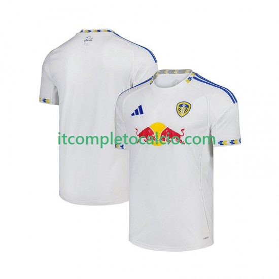 Maglia Leeds United Divisa Home 2025-2026 Manica Corta ,Uomo