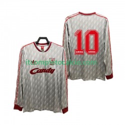Maglia Liverpool 10 1989 1991 Retro Divisa Away Manica Lunga ,Uomo