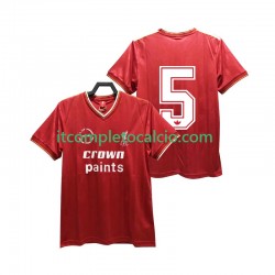 Maglia Liverpool 5 1985 1986 Retro Divisa Home Manica Corta ,Uomo