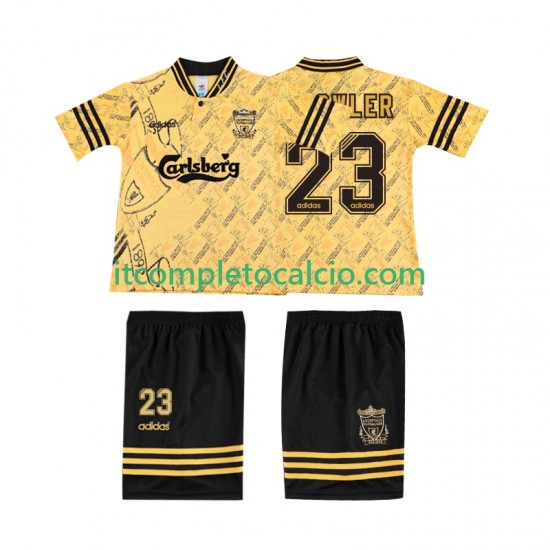 Maglia Liverpool FOWLER 23 LWP 1996 Retro Terza Divisa 1994 Manica Corta ,Bambino